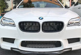 Grilles de calandre noir brillant pour BMW Série 5 M5 F10 F11 Berline et Touring (2010 à 2017), vue 2