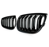 Grilles de calandre noir brillant pour BMW Série 5 M5 F10 F11 Berline et Touring (2010 à 2017), vue 3