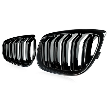 Grilles de calandre noir brillant pour BMW Série 5 M5 F10 F11 Berline et Touring (2010 à 2017), vue 3