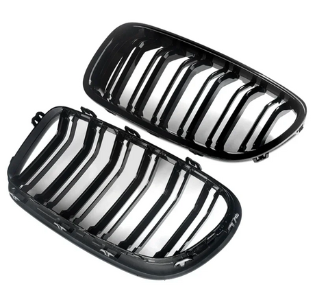 Grilles de calandre noir brillant pour BMW Série 5 M5 F10 F11 Berline et Touring (2010 à 2017), vue 6