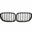 Grilles de calandre noir brillant pour BMW Série 7 F01 F02 F03 F04 (2009 à 2015), double lame