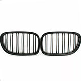Grilles de calandre noir brillant pour BMW Série 7 F01 F02 F03 F04 (2009 à 2015), double lame
