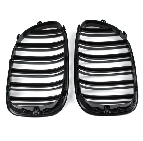 Grilles de calandre noir brillant pour BMW Série 7 F01 F02 F03 F04 (2009 à 2015), vue 4