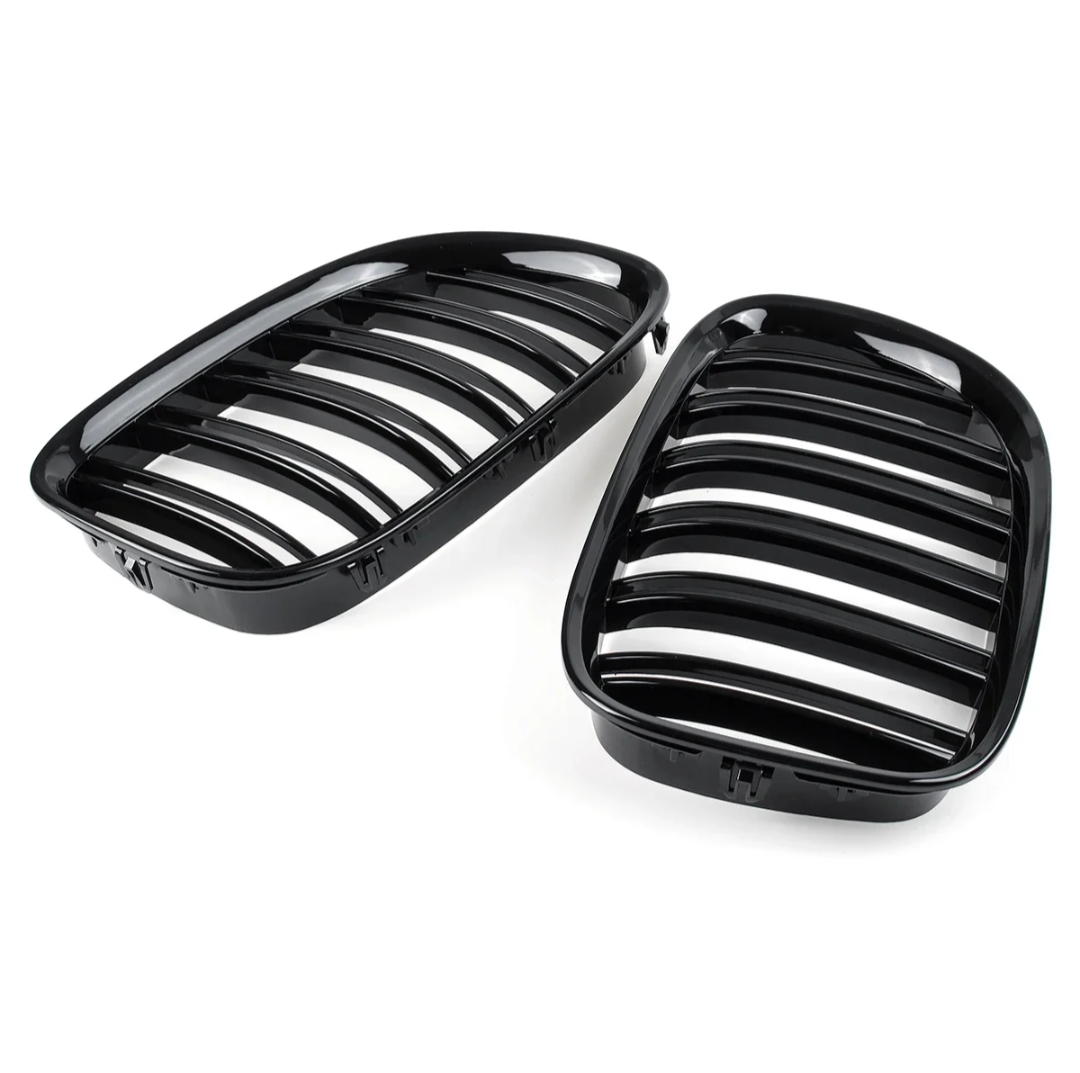 Grilles de calandre noir brillant pour BMW Série 7 F01 F02 F03 F04 (2009 à 2015), vue 5