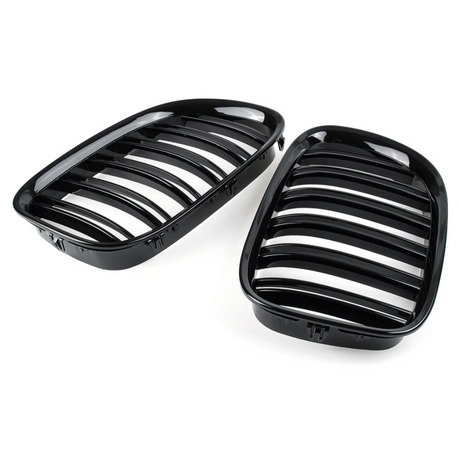 Grilles de calandre noir brillant pour BMW Série 7 F01 F02 F03 F04 (2009 à 2015), vue 5