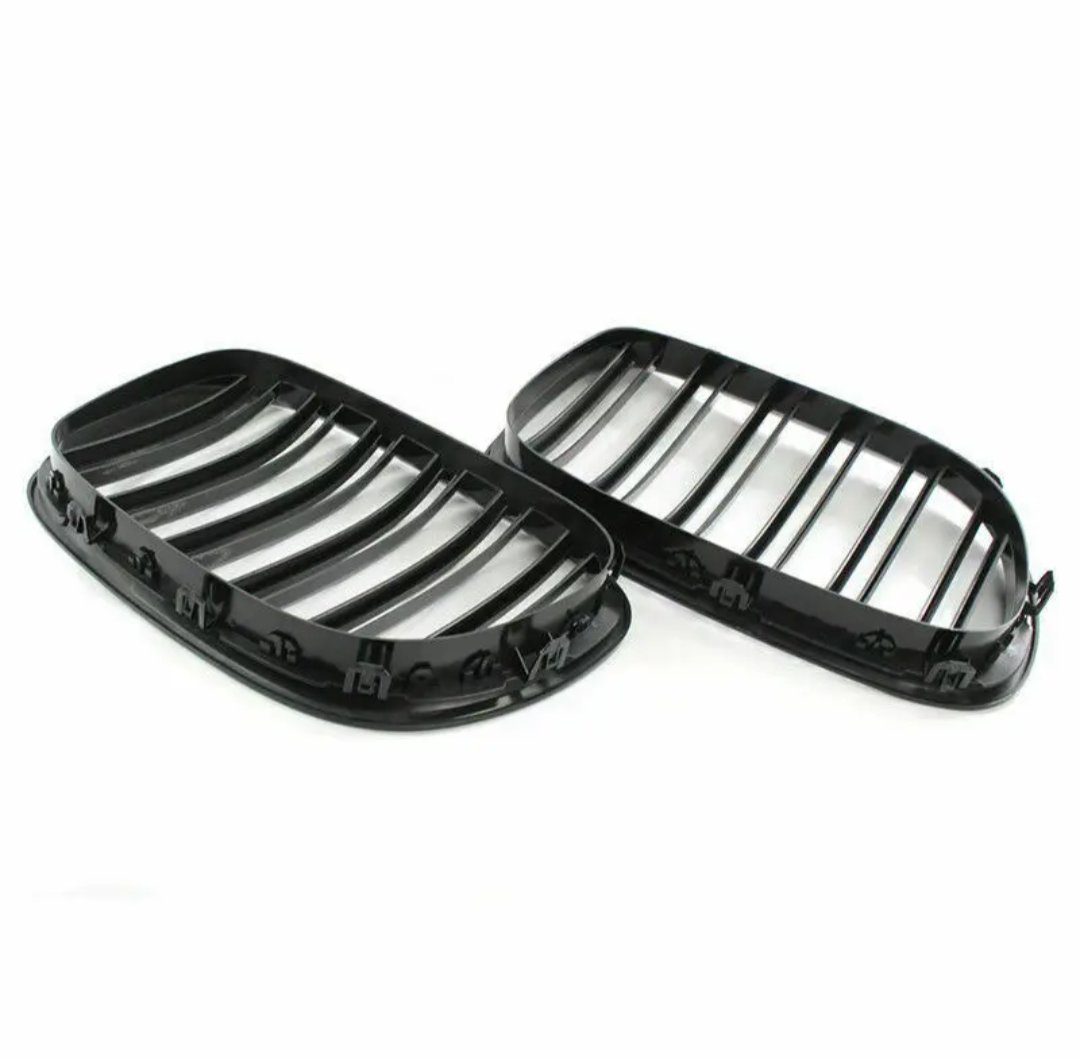 Grilles de calandre noir brillant pour BMW Série 7 F01 F02 F03 F04 (2009 à 2015), vue 6