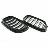Grilles de calandre noir brillant pour BMW Série 7 F01 F02 F03 F04 (2009 à 2015), vue 6