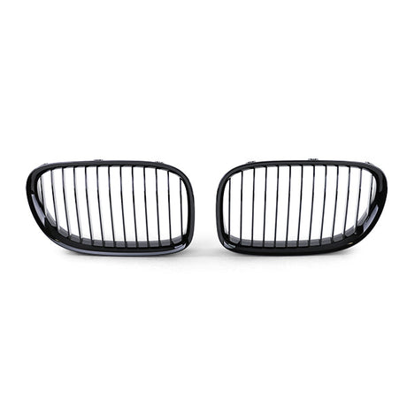 Grilles de calandre noir brillant pour BMW Série 7 F01 F02 F03 F04 (2009 à 2015), simple lame