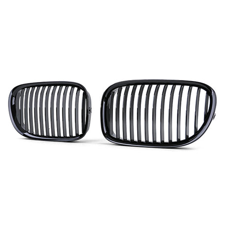 Grilles de calandre noir brillant pour BMW Série 7 F01 F02 F03 F04 (2009 à 2015), vue 9