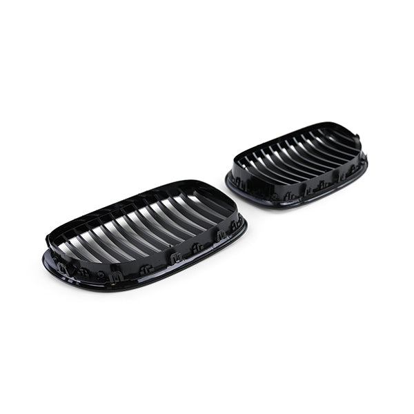 Grilles de calandre noir brillant pour BMW Série 7 F01 F02 F03 F04 (2009 à 2015), vue 12