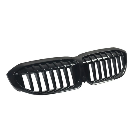 Grilles de calandre noir brillant type M3 Competition pour BMW Série 3 G20 (2018 à 2025), simple lame