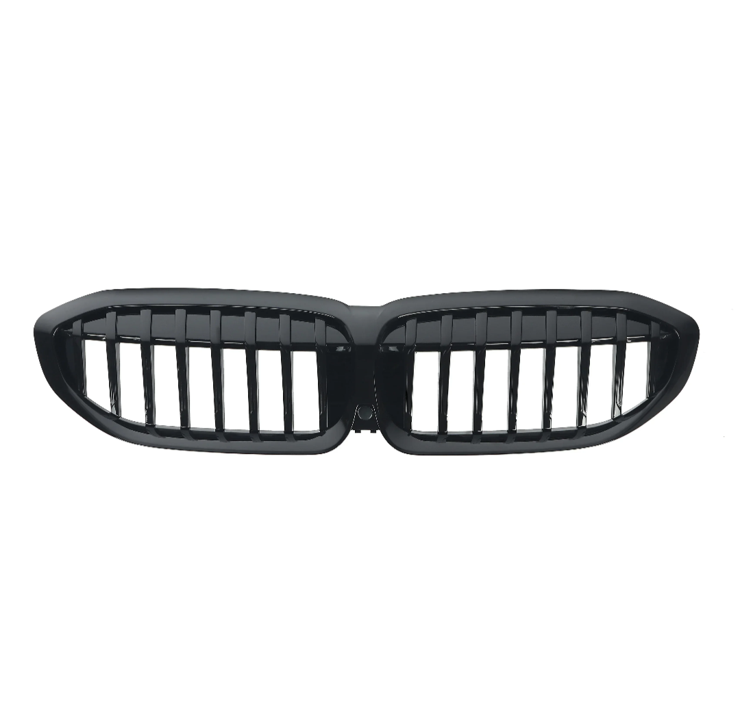 Grilles de calandre noir brillant type M3 Competition pour BMW Série 3 G20 (2018 à 2025), vue 4