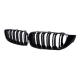 Grilles de calandre noir brillant type M4 pour BMW Série 4 F32 (2013 à 2020)