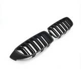 Grilles de calandre noir brillant type M4 pour BMW Série 4 F32 (2013 à 2020), noir mat