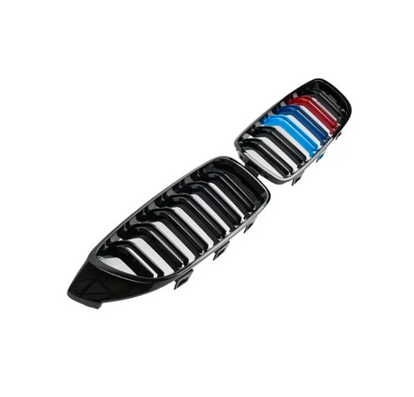 Grilles de calandre noir brillant type M4 pour BMW Série 4 F32 (2013 à 2020), couleurs M
