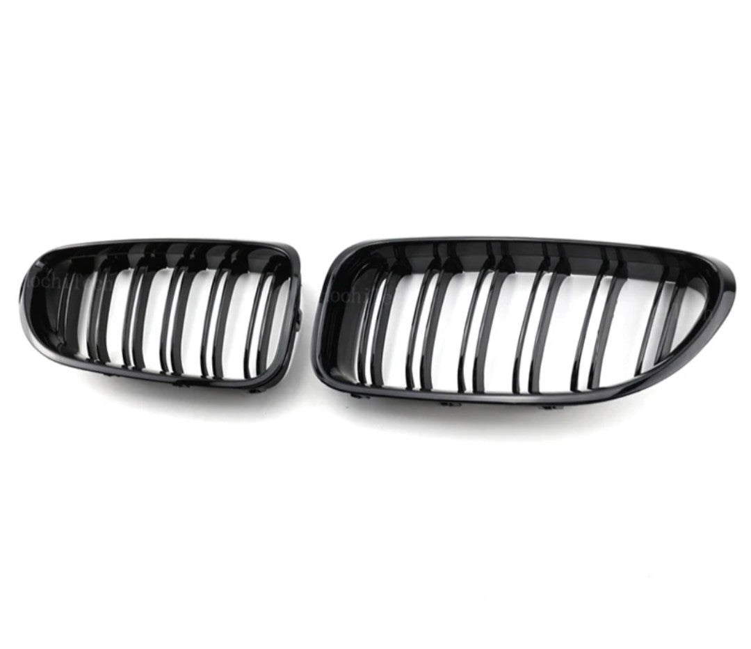 Grilles de calandre noir brillant type M6 Competition pour BMW Série 6 F06 F12 F13 (2011 à 2017)