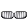 Grilles de calandre noir brillant type X5M pour BMW X5 E70 (2007 à 2013), double lame