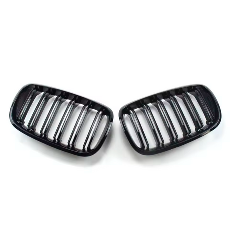 Grilles de calandre noir brillant type X5M pour BMW X5 E70 (2007 à 2013), vue 3