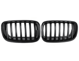 Grilles de calandre noir brillant type X5M pour BMW X5 E70 (2007 à 2013), simple lame