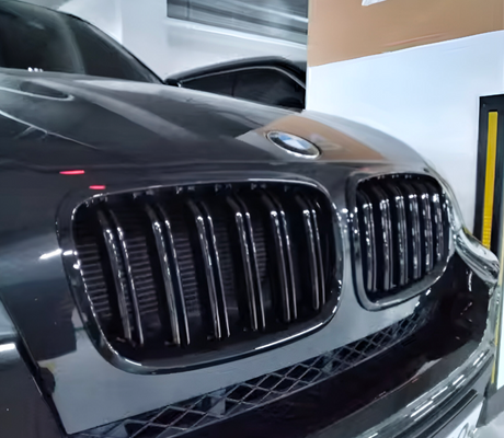 Grilles de calandre noir brillant type X5M pour BMW X5 E70 (2007 à 2013), vue 7
