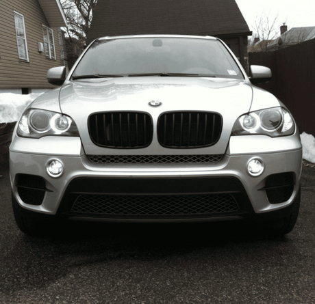 Grilles de calandre noir brillant type X5M pour BMW X5 E70 (2007 à 2013), vue 8