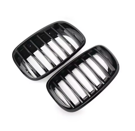 Grilles de calandre noir brillant type X5M pour BMW X5 E70 (2007 à 2013), vue 11