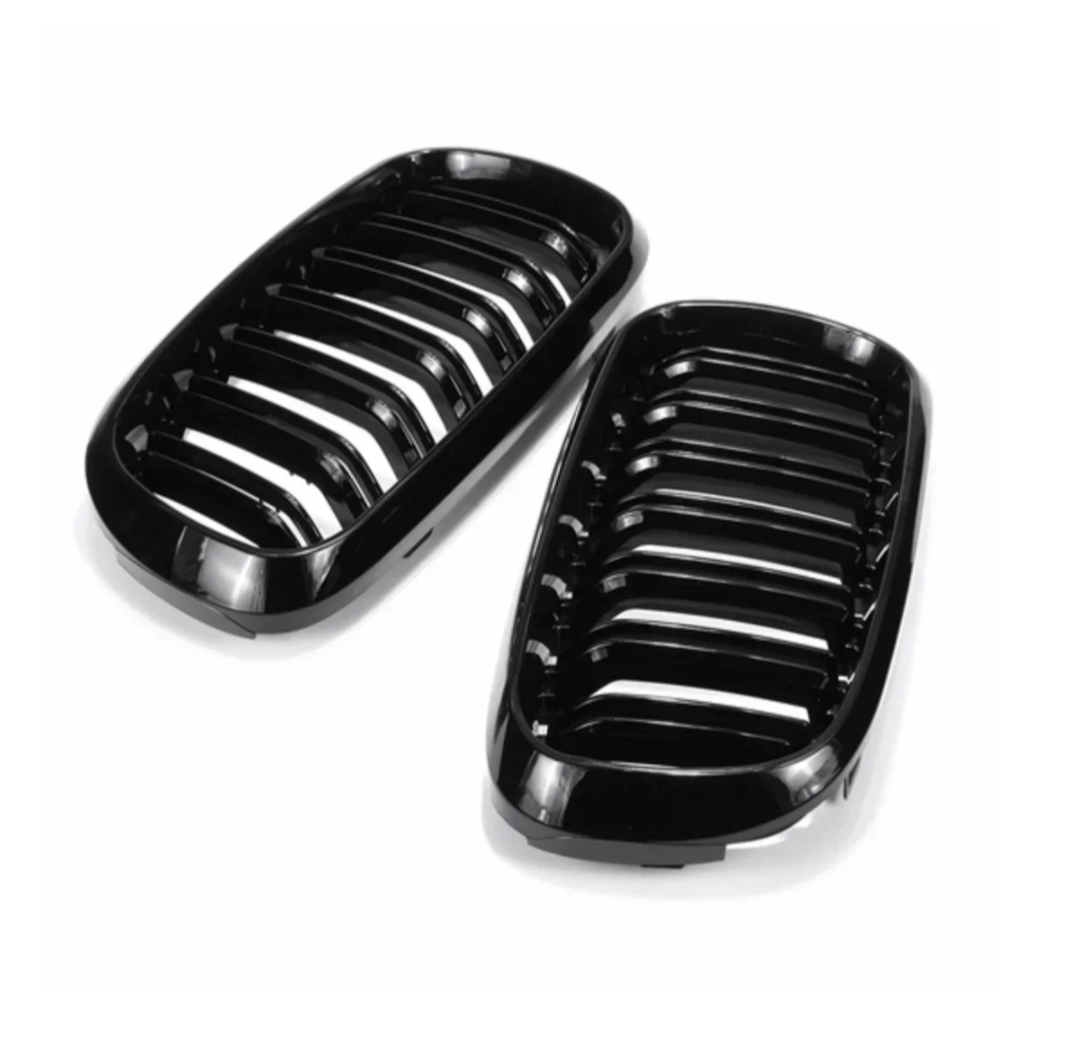 Grilles de calandre noir brillant type X5M pour BMW X5 F15 (2014 à 2017), vue 4