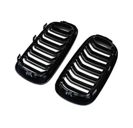 Grilles de calandre noir brillant type X5M pour BMW X5 F15 (2014 à 2017), vue 7