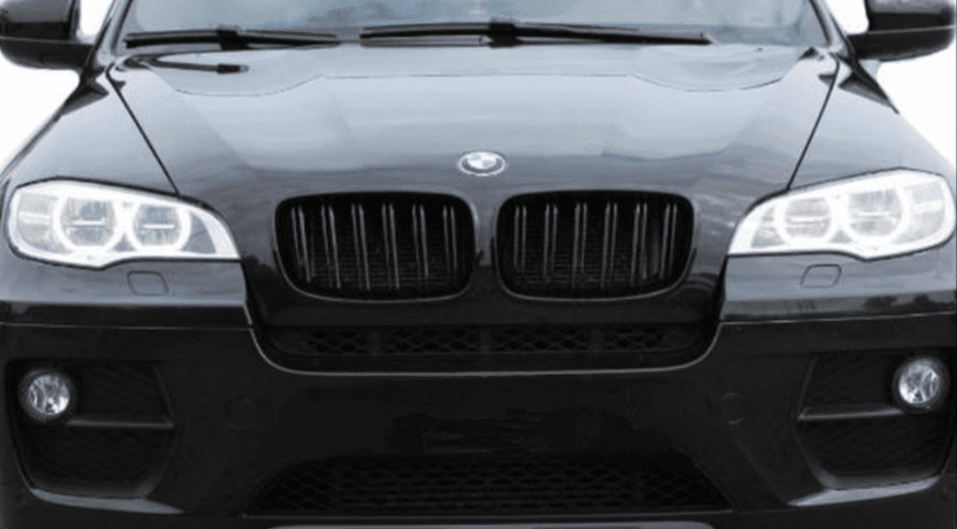 Grilles de calandre noir brillant type X6M pour BMW X6 E71 (2007 à 2013), vue 2