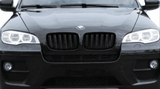 Grilles de calandre noir brillant type X6M pour BMW X6 E71 (2007 à 2013), vue 2