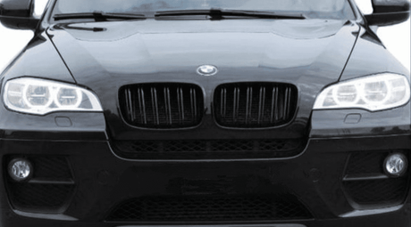 Grilles de calandre noir brillant type X6M pour BMW X6 E71 (2007 à 2013), vue 2