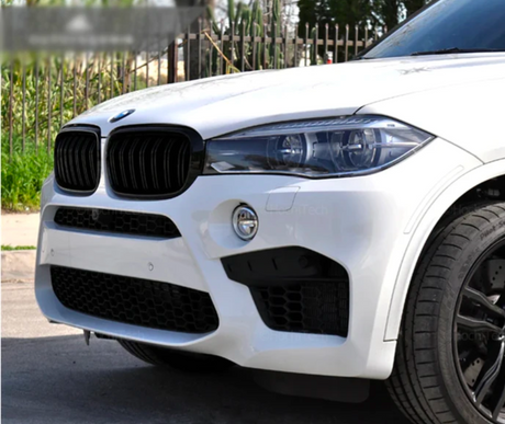Grilles de calandre noir brillant type X6M pour BMW X6 F16 (2014 à 2019), vue 2