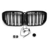 Grilles de calandre noir LED pour BMW X5 G05 (2018 à 2025), double lame, après restylage (2023 à 2026)