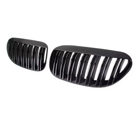 Grilles de calandre noires brillantes pour BMW Série 6 et M6 E63 E64 (2003 à 2010), vue 3