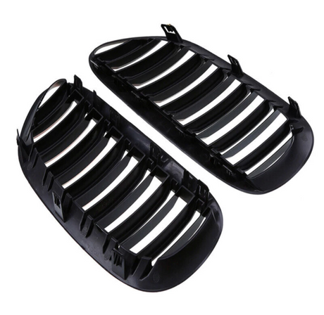 Grilles de calandre noires brillantes pour BMW Série 6 et M6 E63 E64 (2003 à 2010), vue 6