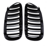 Grilles de calandre noires brillantes pour BMW Série 6 et M6 E63 E64 (2003 à 2010), vue 7