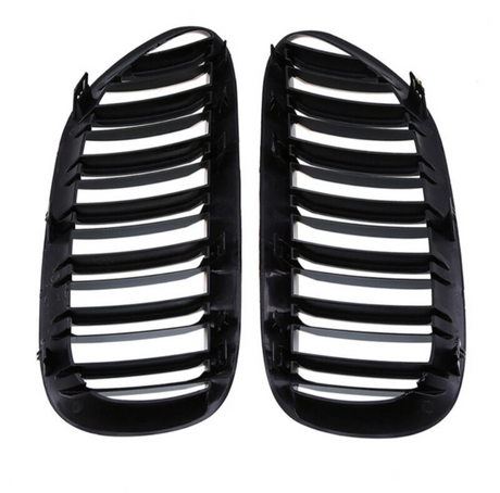 Grilles de calandre noires brillantes pour BMW Série 6 et M6 E63 E64 (2003 à 2010), vue 7