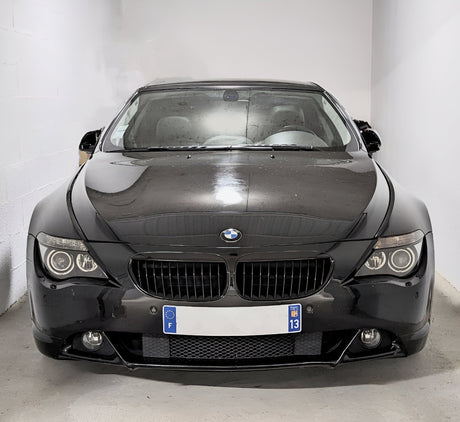Grilles de calandre noires brillantes pour BMW Série 6 et M6 E63 E64 (2003 à 2010), vue 9