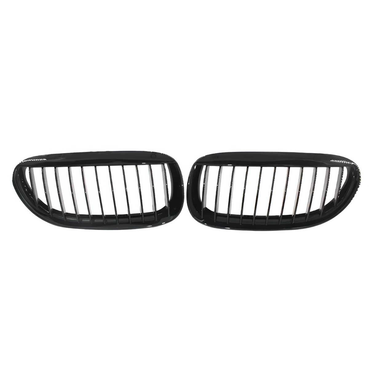 Grilles de calandre noires brillantes pour BMW Série 6 et M6 E63 E64 (2003 à 2010), vue 12