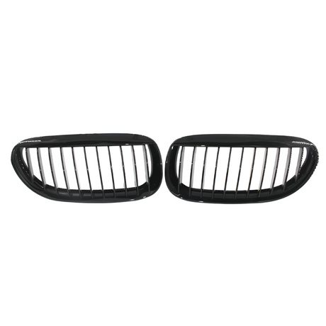 Grilles de calandre noires brillantes pour BMW Série 6 et M6 E63 E64 (2003 à 2010), vue 12