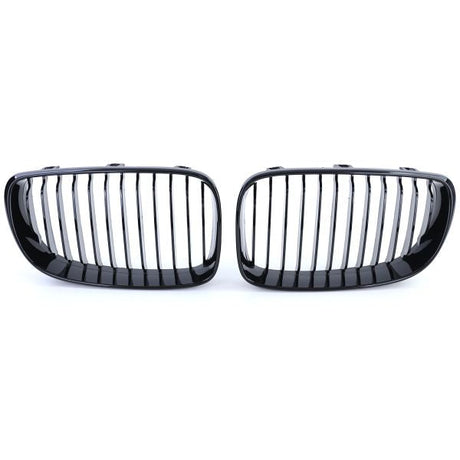 Grilles de calandre noires brillantes type M Performance pour BMW Série 1 E87 (2004 à 2011)