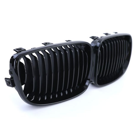Grilles de calandre noires brillantes type M Performance pour BMW Série 1 E87 (2004 à 2011), vue 4
