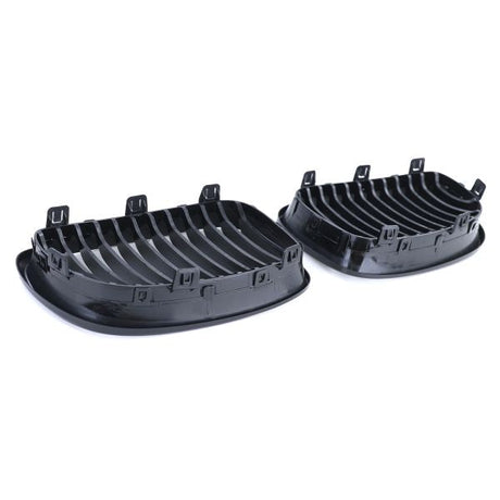 Grilles de calandre noires brillantes type M Performance pour BMW Série 1 E87 (2004 à 2011), vue 6
