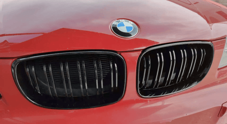 Grilles de calandre noires brillantes type M Performance pour BMW Série 1 E87 (2004 à 2011), après restylage (2007 à 2010), vue 10