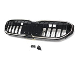 Grilles de calandre noires LED éclairées pour BMW Série 5, i5 G60, M5 G90 (2023 à 2026), lames verticales