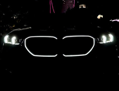 Grilles de calandre noires LED éclairées pour BMW Série 5, i5 G60, M5 G90 (2023 à 2026), vue 4