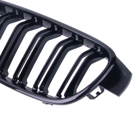 Grilles de calandre noires type M3 Competition pour BMW Série 3 F30 (2011 à 2019), vue 7