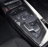 Insert de console centrale carbone pour Audi A5, S5 B9 (2017 à 2024), vue 3