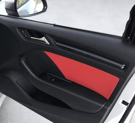 Inserts de garnitures de portes look carbone pour Audi A3, S3 8V (2012 à 2020)