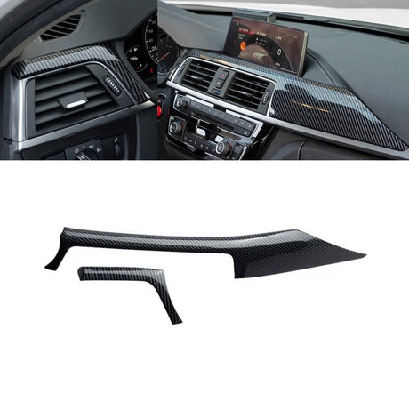 Inserts intérieur carbone tableau de bord pour BMW Série 3 F30 M3 F80 (2012 à 2018), inserts de tableau de bord